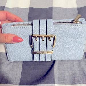 Genuine leather MK baby blue wallet. nwot